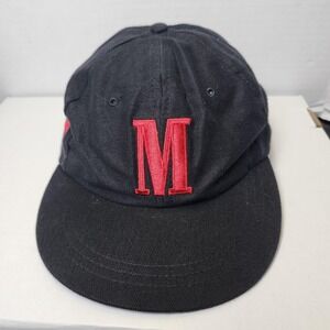 Vanguard Marlboro Hat Cap Strap Back Mens One Size Black Cowboy Horse Western